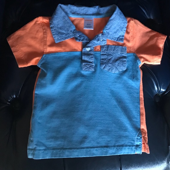Gymboree Rock the Waves Chambray Color block Polo - Picture 2 of 5